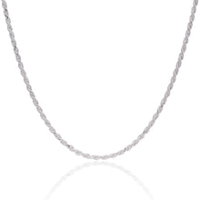 Load image into Gallery viewer, 925 Sterling Silver 3.5MM Rope Chain - Italian Crafted for Women and Men 16 - 36"