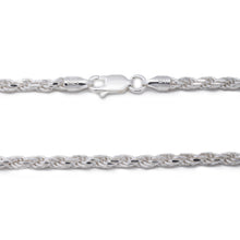 Load image into Gallery viewer, 925 Sterling Silver 3MM Rope Chain - Nickel Free Italian Crafted Necklace for Women and Men 16 - 36"