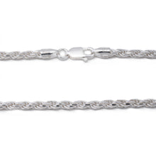 Load image into Gallery viewer, 925 Sterling Silver 3MM Rope Chain - Nickel Free Italian Crafted Necklace for Women and Men 16 - 36"