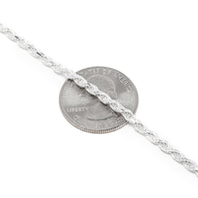 Load image into Gallery viewer, 925 Sterling Silver 3MM Rope Chain - Nickel Free Italian Crafted Necklace for Women and Men 16 - 36"
