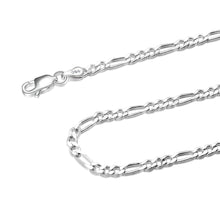 Load image into Gallery viewer, 3MM Sterling Silver Figaro Chain For Men and Women