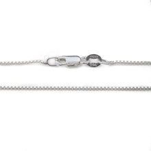 Load image into Gallery viewer, .8MM Sterling Silver Box Chain with Lobster Claw Clasp