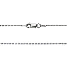 Load image into Gallery viewer, 1MM Sterling Silver Box Chain with Lobster Claw Clasp