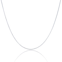 Load image into Gallery viewer, 925 Sterling Silver 1.5 MM Box Chain Italian - Rhodium Plated - Lobster Claw 16 - 36 Inch