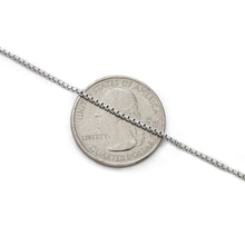 Load image into Gallery viewer, 925 Sterling Silver 1.5 MM Box Chain Italian - Rhodium Plated - Lobster Claw 16 - 36 Inch