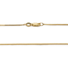 Load image into Gallery viewer, 925 Sterling Silver Gold Plated Box Chain Lobster Claw Clasp 16-30"