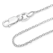 Load image into Gallery viewer, 925 Sterling Silver 1MM Cable Chain Lobster Claw Clasp 16-30"