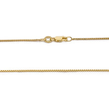 Load image into Gallery viewer, 925 Sterling Silver Gold Plated Box Chain Lobster Claw Clasp 16-30"