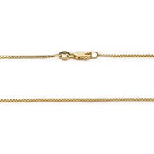 Load image into Gallery viewer, 925 Sterling Silver Gold Plated Box Chain Lobster Claw Clasp 16-30"