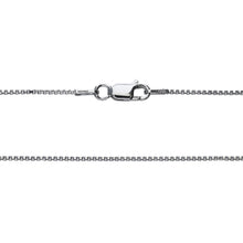 Load image into Gallery viewer, 925 Sterling Silver 1MM Box Chain - Rhodium Plated - Lobster Claw Size 16-36 inch