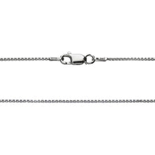 Load image into Gallery viewer, 925 Sterling Silver 1MM Box Chain - Rhodium Plated - Lobster Claw Size 16-36 inch