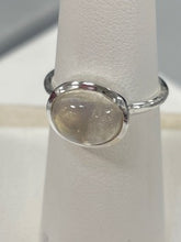 Load image into Gallery viewer, Moonstone Sterling Silver Ring - sizes 5 and 7 available