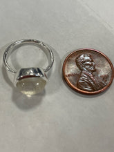 Load image into Gallery viewer, Moonstone Sterling Silver Ring - sizes 5 and 7 available