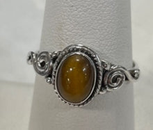 Load image into Gallery viewer, Tiger's Eye Sterling Silver Ring - Sizes 8 and 9