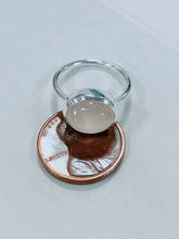 Load image into Gallery viewer, Rose Quartz Sterling Silver Ring - Sizes 5,6 and 7