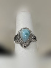 Load image into Gallery viewer, Larimar Sterling Silver Ring - Sizes 6 and 9