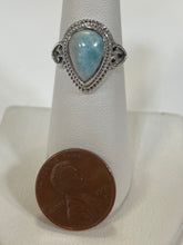 Load image into Gallery viewer, Larimar Sterling Silver Ring - Sizes 6 and 9