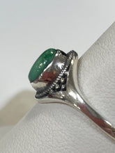 Load image into Gallery viewer, Malachite Sterling Silver Ring - Size 10