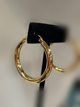 Load image into Gallery viewer, Gold Plated Stainless Steel Hoop Earrings