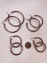 Load image into Gallery viewer, Stainless Steel Wide Hoops, 2/16&quot; wide