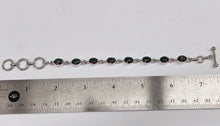 Load image into Gallery viewer, Genuine Mystic Topaz Sterling Silver Bracelet - with a toggle clasp