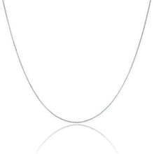 Load image into Gallery viewer, 925 Sterling Silver 1.5 MM Box Chain Italian - Rhodium Plated - Lobster Claw 16 - 36 Inch