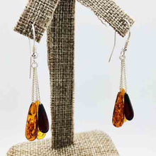 Load image into Gallery viewer, Amber and Sterling Silver Pendant
