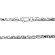 Load image into Gallery viewer, 925 Sterling Silver 3.5MM Rope Chain - Italian Crafted for Women and Men 16 - 36"
