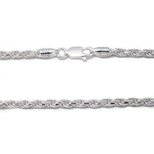 Load image into Gallery viewer, 925 Sterling Silver 3MM Rope Chain - Nickel Free Italian Crafted Necklace for Women and Men 16 - 36"