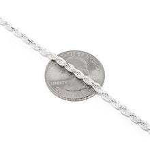Load image into Gallery viewer, 925 Sterling Silver 3.5MM Rope Chain - Italian Crafted for Women and Men 16 - 36"