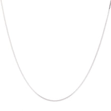 Load image into Gallery viewer, 1.5MM Sterling Silver Box Chain with Lobster Claw Clasp
