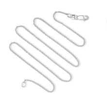 Load image into Gallery viewer, 925 Sterling Silver 1MM Cable Chain Lobster Claw Clasp 16-30"