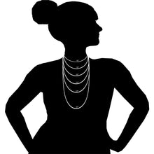Load image into Gallery viewer, 1MM Sterling Silver Box Chain with Lobster Claw Clasp