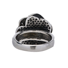 Load image into Gallery viewer, Designer Stainless Steel Rose Ring Sizes 5 through 10