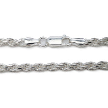 Load image into Gallery viewer, 925 Sterling Silver 3.5MM Rope Chain - Italian Crafted for Women and Men 16 - 36"