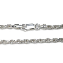 Load image into Gallery viewer, 925 Sterling Silver 3.5MM Rope Chain - Italian Crafted for Women and Men 16 - 36"
