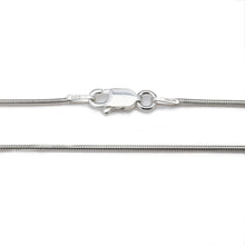 Load image into Gallery viewer, 1MM Sterling Silver Snake Chain with Lobster Claw Clasp