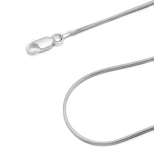 Load image into Gallery viewer, 1MM Sterling Silver Snake Chain with Lobster Claw Clasp