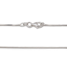 Load image into Gallery viewer, 1MM MAGIC Sterling Silver 8 Sided Snake Chain with Lobster Claw Clasp 16"-30"