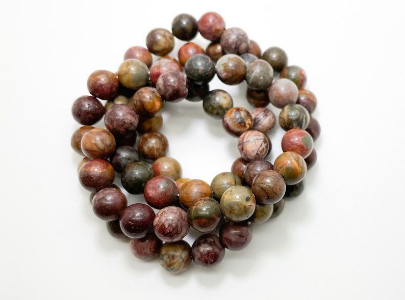 SUNSLL Chromatic Colour Natural Stone Beads Bracelet Elastic Rope
