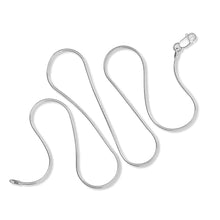 Load image into Gallery viewer, 1MM Sterling Silver Snake Chain with Lobster Claw Clasp
