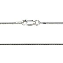 Load image into Gallery viewer, 1MM Sterling Silver Snake Chain with Lobster Claw Clasp