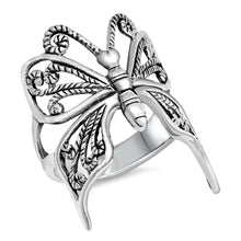 Load image into Gallery viewer, Butterfly Sterling Silver Ring