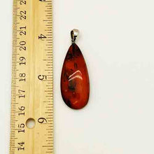 Load image into Gallery viewer, Amber and Sterling Silver Pendant