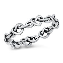 Load image into Gallery viewer, Heart Knots Sterling Silver Ring