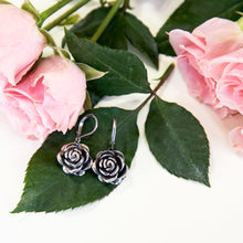 Load image into Gallery viewer, Stainless Steel Rose Earrings