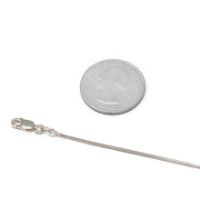 Load image into Gallery viewer, 1.2MM Sterling Silver Snake Anklet with Lobster Claw Clasp