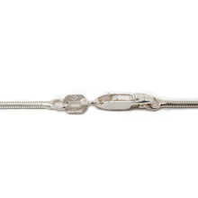 Load image into Gallery viewer, 1.2MM Sterling Silver Snake Anklet with Lobster Claw Clasp