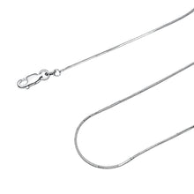 Load image into Gallery viewer, 1MM Sterling Silver Snake Chain with Lobster Claw Clasp