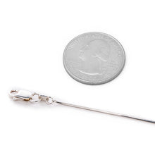 Load image into Gallery viewer, 1MM Sterling Silver Snake Chain with Lobster Claw Clasp